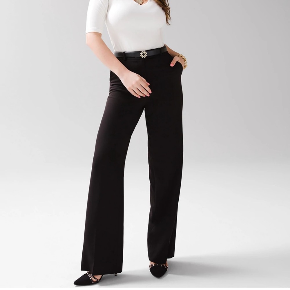 WHBM Luna Wide Leg Trousers Long 10L Tall